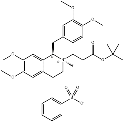 (1R,2R)-1-[(3,4-Dimethoxyphenyl)মিথাইল]-2-[3-(tert-butoxy)-3-oxopropyl]-1,2,3,4-tetrahydro-6,7-dimethoxy -2-মিথিলিসোকুইনোলিনিয়াম বেনজেনেসালফোনেট