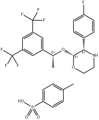 (2R,3S)-2-[(1R)-1-[3,5-Bis(trifluoromethyl)phenyl]ethoxy]-3-(4-ফ্লুরোফেনাইল)মরফোলিন 4-মিথাইলবেনজেনেসালফোনেট
