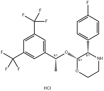 (2R,3S)-2-[(1R)-1-[3,5-Bis(trifluoromethyl)phenyl]ethoxy]-3-(4-ফ্লুরোফেনাইল)মরফোলিন হাইড্রোক্লোরাইড