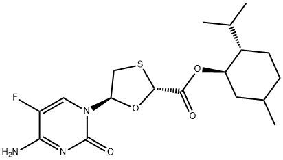 (2R,5S)-5-(4-amino-5-fluoro-2-oxo-1(2H)-pyrimidinyl)-1,3-Oxathiolane-2-carboxylic acid, (1R,2S,5R)-5- মিথাইল-2-(1-মিথাইলথাইল) সাইক্লোহেক্সিল এস্টার