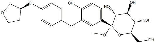(2S,3R,4S,5S,6R)-2-(3-(4-((S)-tetrahydrofuran-3-yloxy)benzyl)-4-chlorophenyl)-tetrahydro-6-(hydroxyMethyl)-2-Methoxy -2H-পাইরান-3,4,5-ট্রায়ল