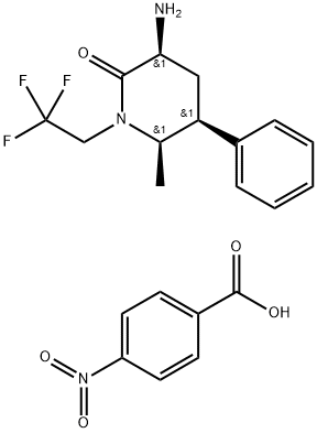 (3S,5S,6R)-6-মিথাইল-2-অক্সো-5-ফিনাইল-1-(2,2,2-ট্রাইফ্লুরোইথাইল) পাইপেরিডিন-3-অ্যামিনিয়াম 4-নাইট্রোবেনজয়েট