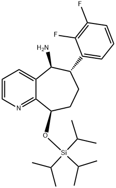 (5S,6S,9R)-6-(2,3-difluorophenyl)-9-((triisopropylsilyl)অক্সি)-6,7,8,9-tetrahydro-5H-cyclohepta[b]pyridin-5-amine