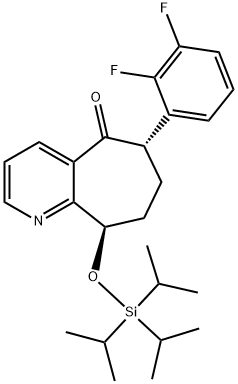(6S,9R)-6-(2,3-Difluorophenyl)-6,7,8,9-tetrahydro-9-[[tris(1-methylethyl)silyl]oxy]-5H-cyclohepta[b]pyridin-5 -একটি