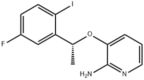 (R)-3-(1-(5-ফ্লুরো-2-আইডোফেনাইল)ইথক্সি)পাইরিডিন-2-অ্যামাইন