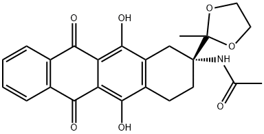 (R)-N-(5,12-Dihydroxy-2-(2-methyl-1,3-dioxolan-2-yl)-6,11-dioxo-1,2,3,4,6,11-hexahydrotetracen -2-yl) অ্যাসিটামাইড