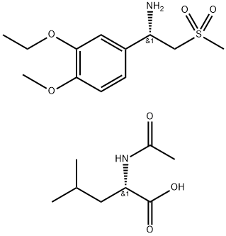 (S)-1-(3-Ethoxy-4-Methoxyphenyl)-2-(Methylsulfonyl)ইথাইলামাইন এন-এসিটাইল-এল-লিউসিন লবণ