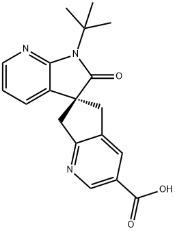 (S)-1'-(tert-butyl)-2'-oxo-1',2',5,7-tetrahydrospiro[সাইক্লোপেন্টা[b]পাইরিডিন-6,3'-পাইরোলো[2,3-b]পাইরিডিন ] -3-কারবক্সিলিক অ্যাসিড