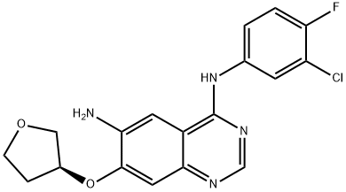 (S)-N4-(3-chloro-4-fluorophenyl)-7-(tetrahydrofuran-3-yloxy)কুইনাজোলিন-4,6-ডায়ামাইন