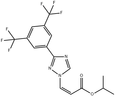 (Z)-আইসোপ্রোপাইল 3-(3-(3,5-bis(ট্রাইফ্লুরোমিথাইল)ফিনাইল)-1H-1,2,4-ট্রায়াজল-1-yl)অ্যাক্রিলেট