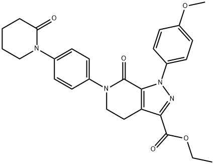 1-(4-Methoxyphenyl)-7-oxo-6-[4-(2-oxopiperidin-1-yl)phenyl]-4,5,6,7-tetrahydro-1H-pyrazolo[3,4-c]pyridine -3-কারবক্সিলিক অ্যাসিড ইথাইল এস্টার
