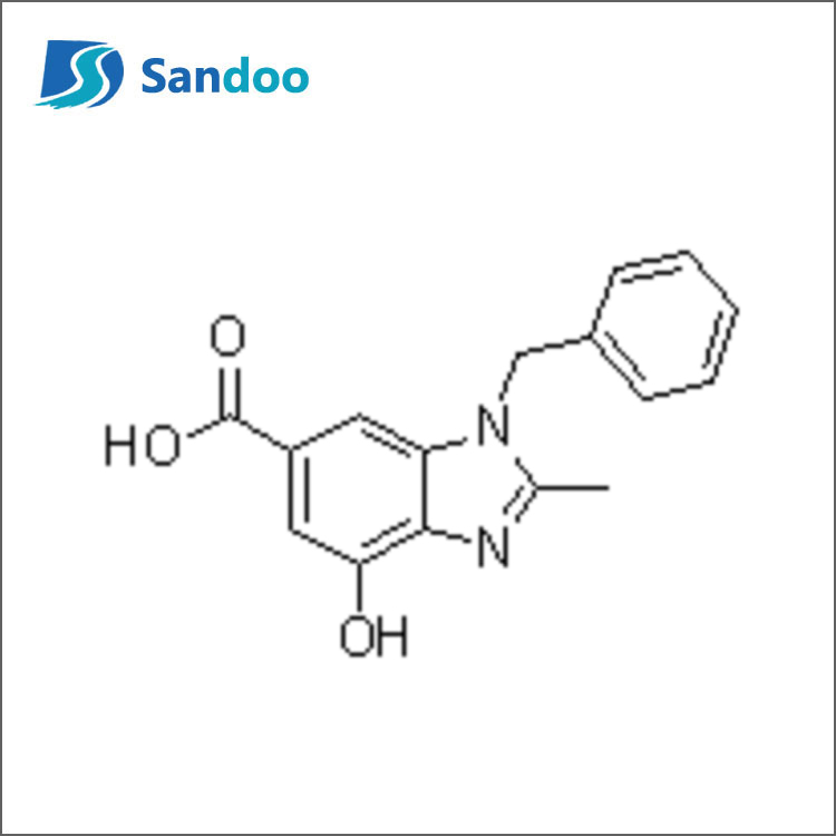 1-বেনজাইল-4-হাইড্রক্সি-2-মিথাইল-1এইচ-বেনজো[ডি]ইমিডাজল-6-কারবক্সিলিক অ্যাসিড