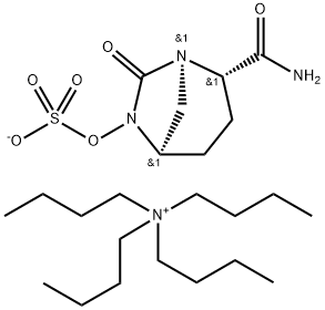 1-বুটানামিনিয়াম, এন,এন,এন-ট্রিবিউটাইল-, (1R,2S,5R)-2-(অ্যামিনোকার্বনিল)-7-অক্সো-1,6-ডায়াজাবাইসাইক্লো[3.2.1]অক্টো-6-ইএল সালফেট