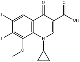 1-সাইক্লোপ্রোপাইল-6,7-ডিফ্লুরো-1,4-ডাইহাইড্রো-8-মেথক্সি-4-অক্সো-3-কুইনোলিন কার্বক্সিলিক অ্যাসিড