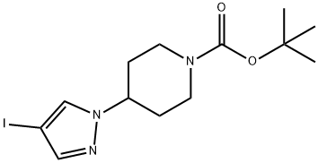 1-Piperidinecarboxylic অ্যাসিড, 4-(4-iodo-1H-pyrazol-1-yl)-, 1,1-ডাইমিথাইলথাইল এস্টার