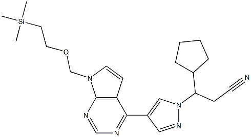 1H-Pyrazole-1-propanenitrile, β-cyclopentyl-4-[7-[[2-(triMethylsilyl)ethoxy]মিথাইল]-7H-pyrrolo[2,3-d]pyriMidin-4-yl]-