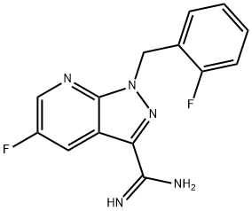 1H-Pyrazolo[3,4-b]pyridine-3-carboximidamide, 5-fluoro-1-[(2-fluorophenyl)মিথাইল]-