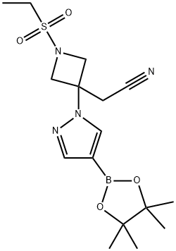 2-(1-(ইথাইলসালফোনিল)-3-(4-(4,4,5,5-টেট্রামেথাইল-1,3,2-ডাইঅক্সাবরোলান-2-yl)-1H-পাইরাজল-1-yl)অ্যাজেটিডিন-3- yl) অ্যাসিটোনিট্রাইল