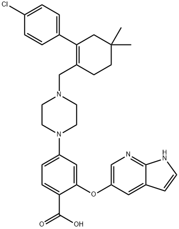 2-[(1H-pyrrolo[2,3-B]pyridin-5-yl)oxy]-4-[4-[2-(4-ক্লোরোফেনাইল)-4,4-ডাইমিথাইল রিং হেক্স-1-এনাইল] মিথাইল] পাইপেরাজিন-১-ইএল] বেনজোয়িক অ্যাসিড