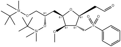 3,6-Anhydro-2,4,7-trideoxy-8,9-bis-O-[(1,1-dimethylethyl)dimethylsilyl]-5-O-মিথাইল-4-[(ফেনাইলসালফোনাইল)মিথাইল]-D- glycero-D-gulo-nonose