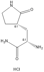 3-Pyrolidinepropanamide, α-amino-2-oxo-, হাইড্রোক্লোরাইড