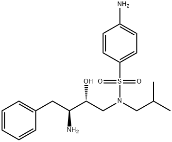 4-অ্যামিনো-এন-[(2R,3S)-3-অ্যামিনো-2-হাইড্রক্সি-4-ফেনিলবুটাইল]-এন-আইসোবুটিলবেনজেন-1-সালফোনামাইড