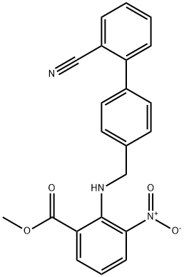 বেনজোইক অ্যাসিড, 2-[[(2'-সায়ানো[1,1'-বাইফেনাইল]-4-YL)মিথাইল]অ্যামিনো]-3-নাইট্রো-মিথাইল এস্টার