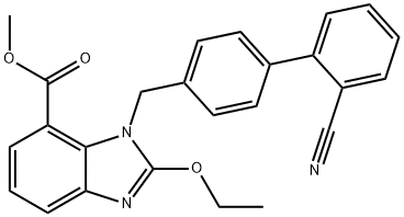 মিথাইল 1-[(2'-সায়ানোবিফেনাইল-4-yl)মিথাইল]-2-ইথক্সি-1এইচ-বেনজিমিডাজল-7-কারবক্সিলেট