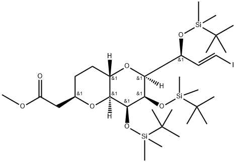 মিথাইল 2-((2R,4aS,6S,7R,8S,8aS)-7,8-bis((tert-butyldimethylsilyl)অক্সি)-6-(S,E)-1-((tert-butyldimethylsilyl)অক্সি )-3-আইডোঅ্যালিল)অক্টাহাইড্রোপাইরানো[3,2-বি]পাইরান-2-ইএল)এসিটেট